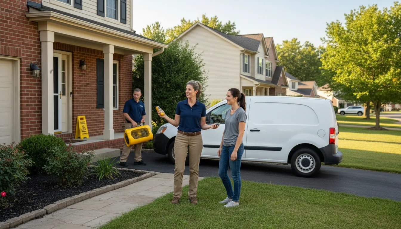 Water restoration image for Home Water Damage Repair in De Leon, TX